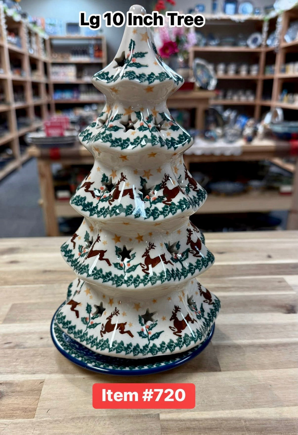 Polish Pottery Tall Traditional VotiveTree