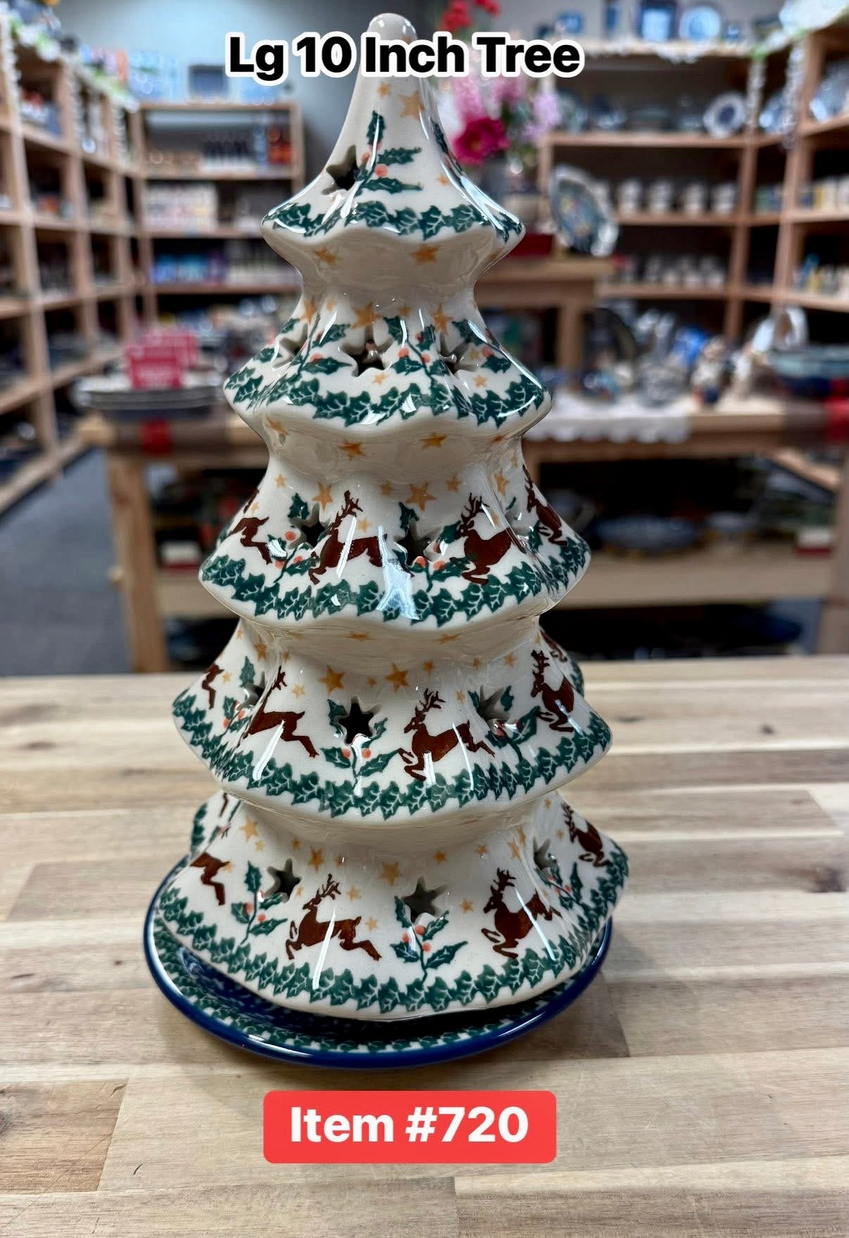 Polish Pottery Tall Traditional VotiveTree