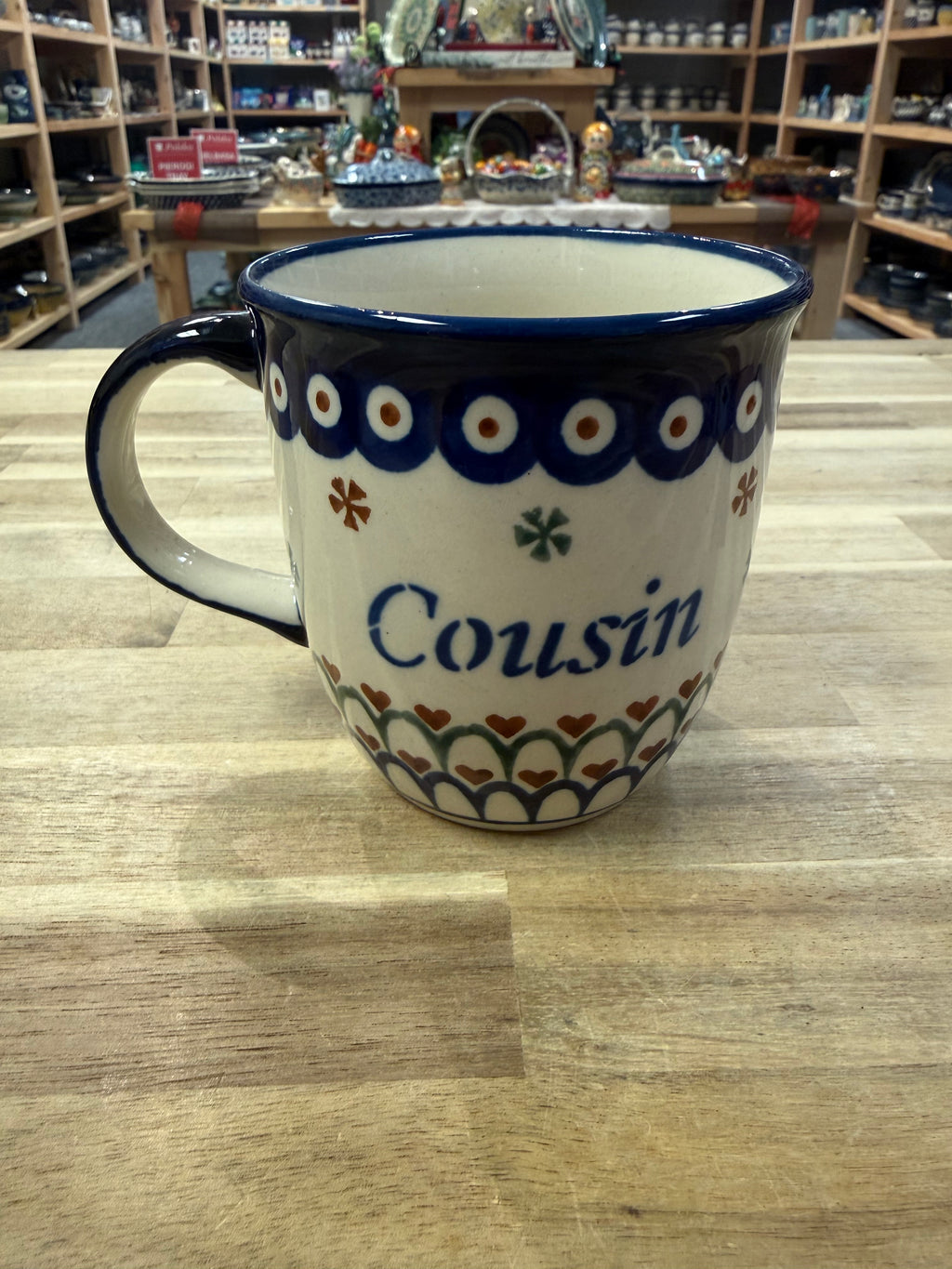 Polish Pottery Kuzyn/Cousin(boy) Mug