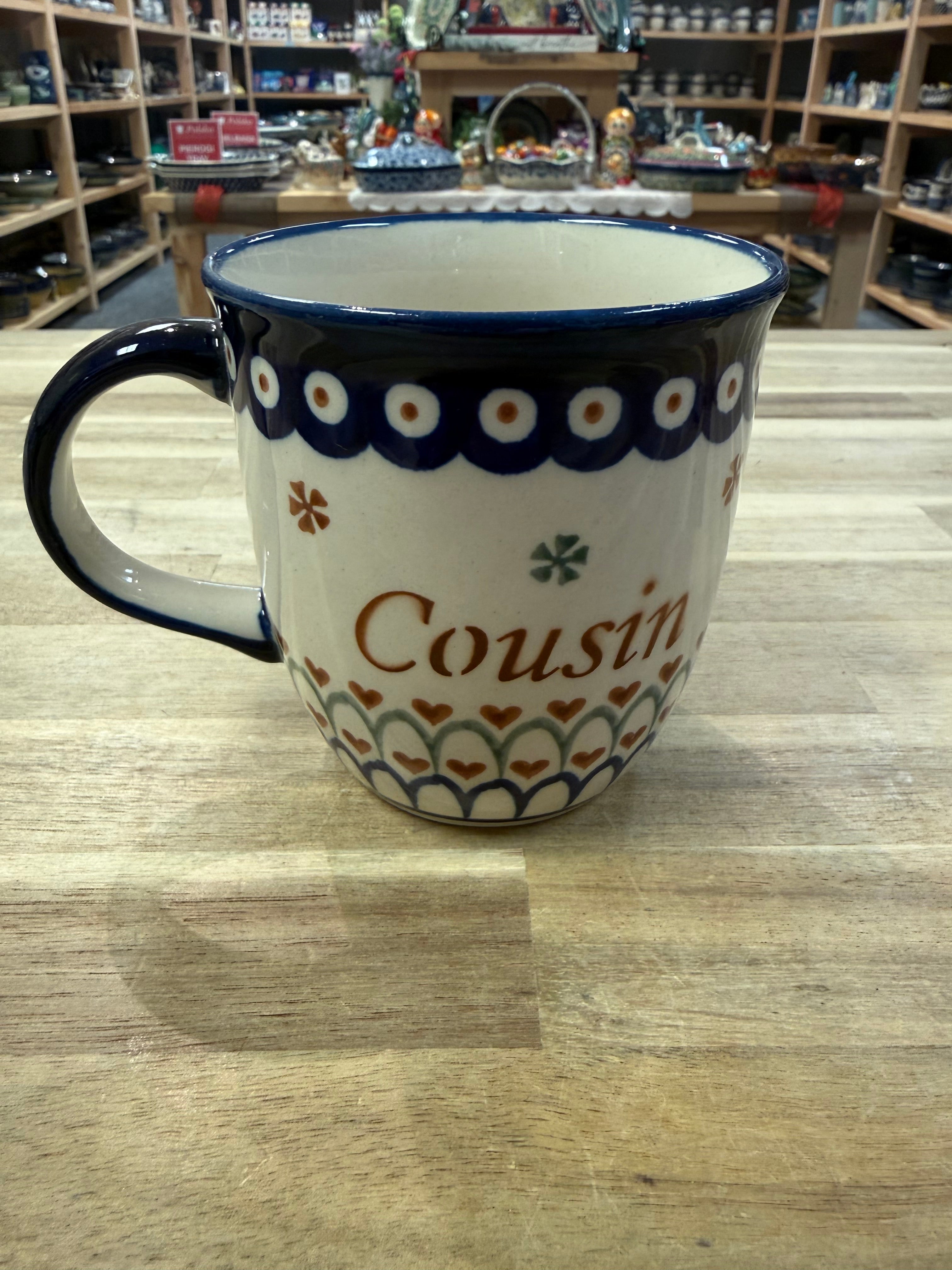 Polish Pottery Kuzynka/Cousin(Girl) Mug
