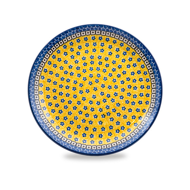 Polish Pottery Traditional(Yellow/Blue) Dinner Plate