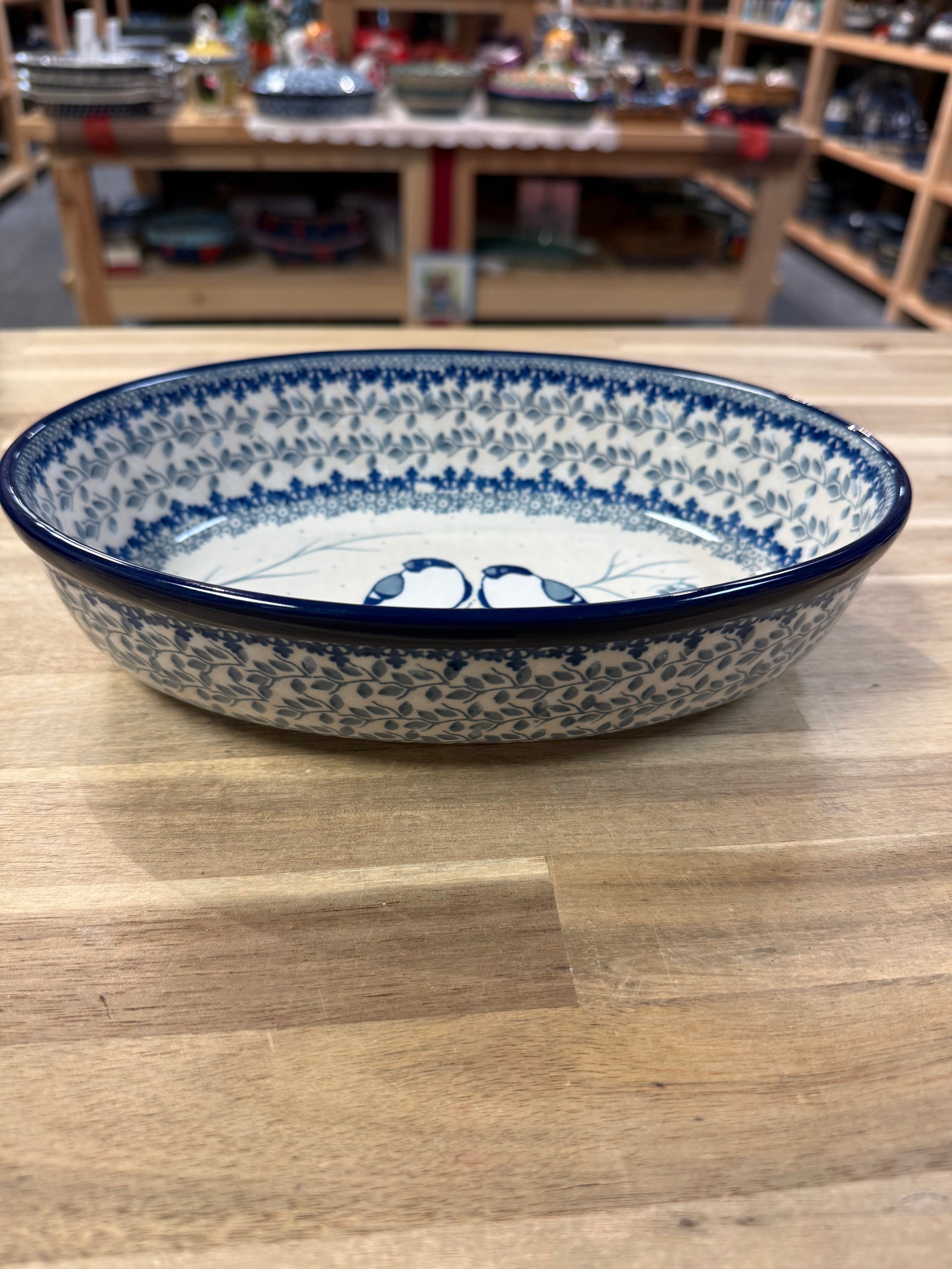 Polish Pottery Oval Baker - Unikat 4830