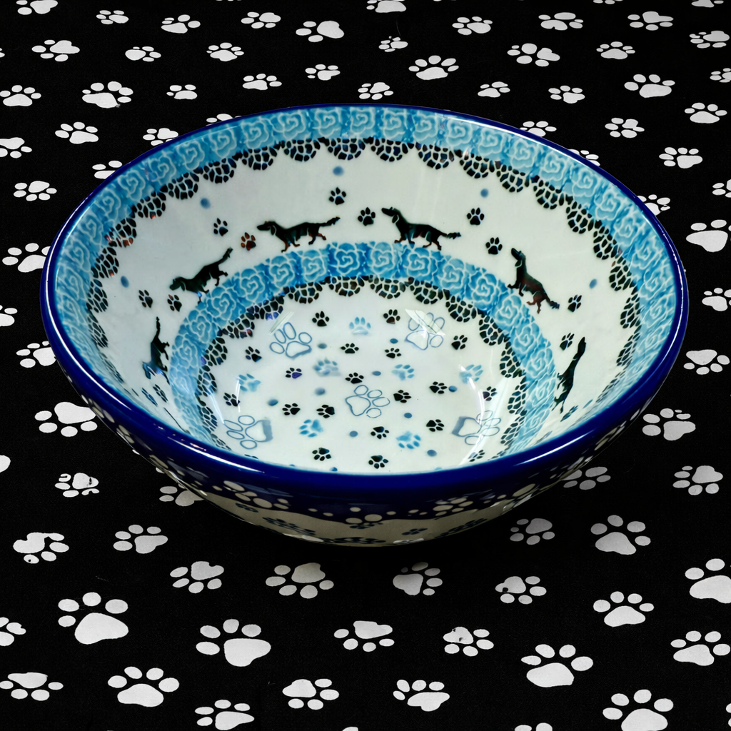 Polish Pottery Traditional(Dogs) Dessert Bowl