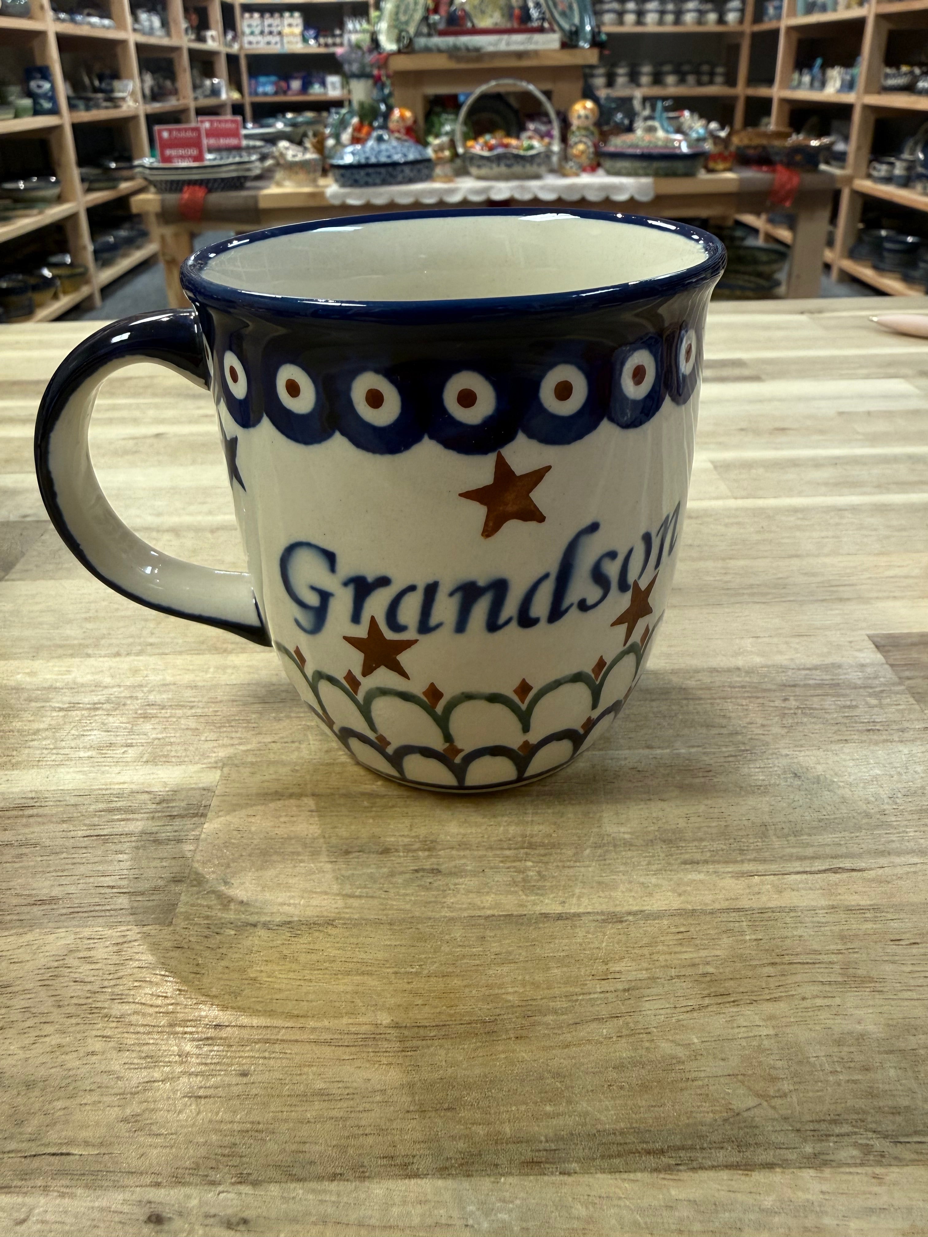 Polish Pottery Wnuczek/Grandson Mug