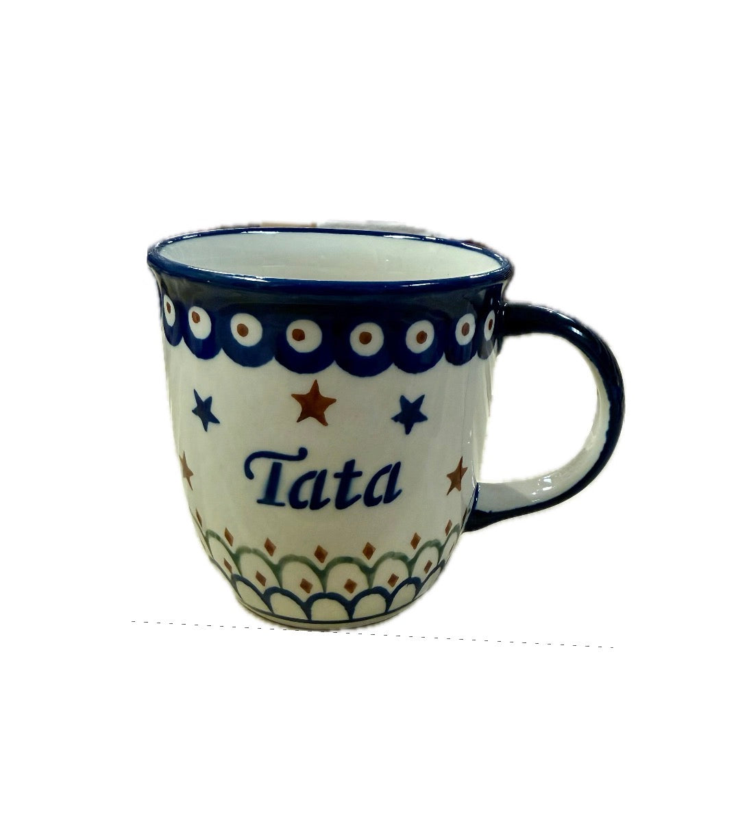 Polish Pottery Tata/Dad Mug