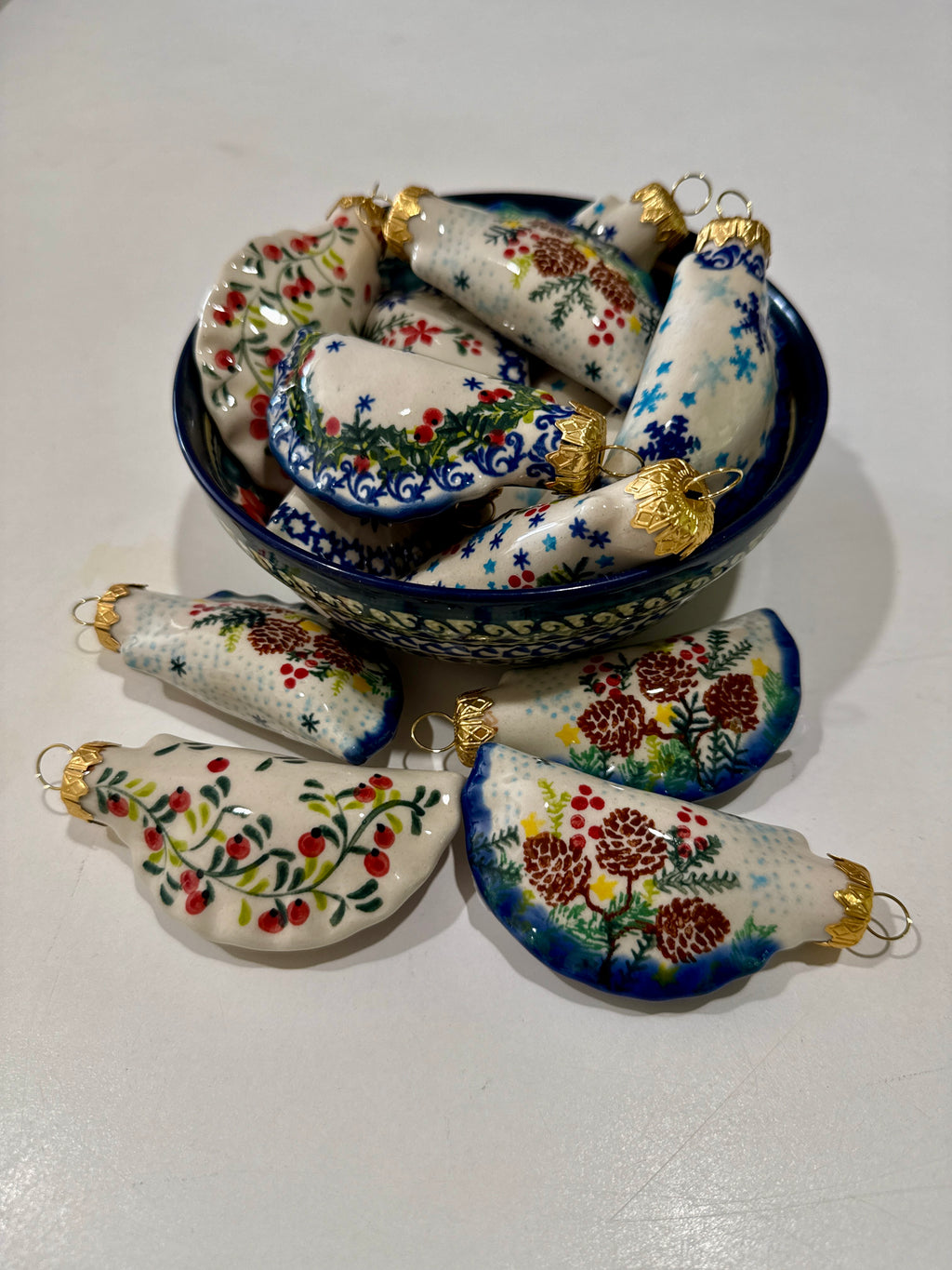 Polish Pottery - Pierogi Ornament
