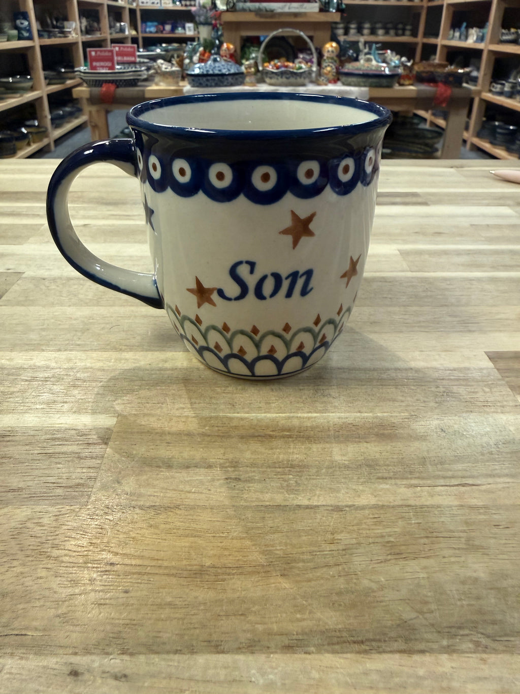 Polish Pottery Syn/Son Mug