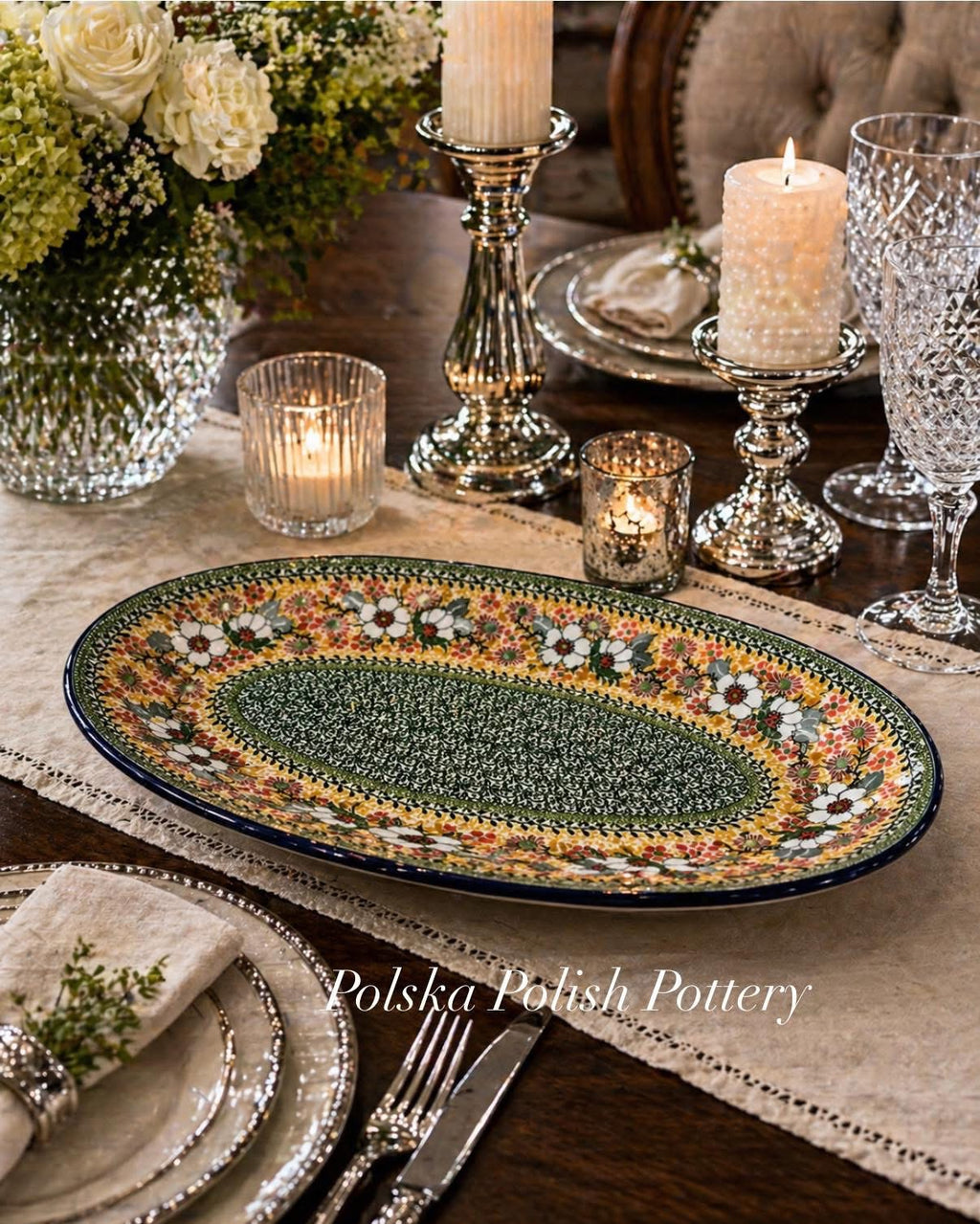 Polish Pottery Unikat 4932 Serving Dish