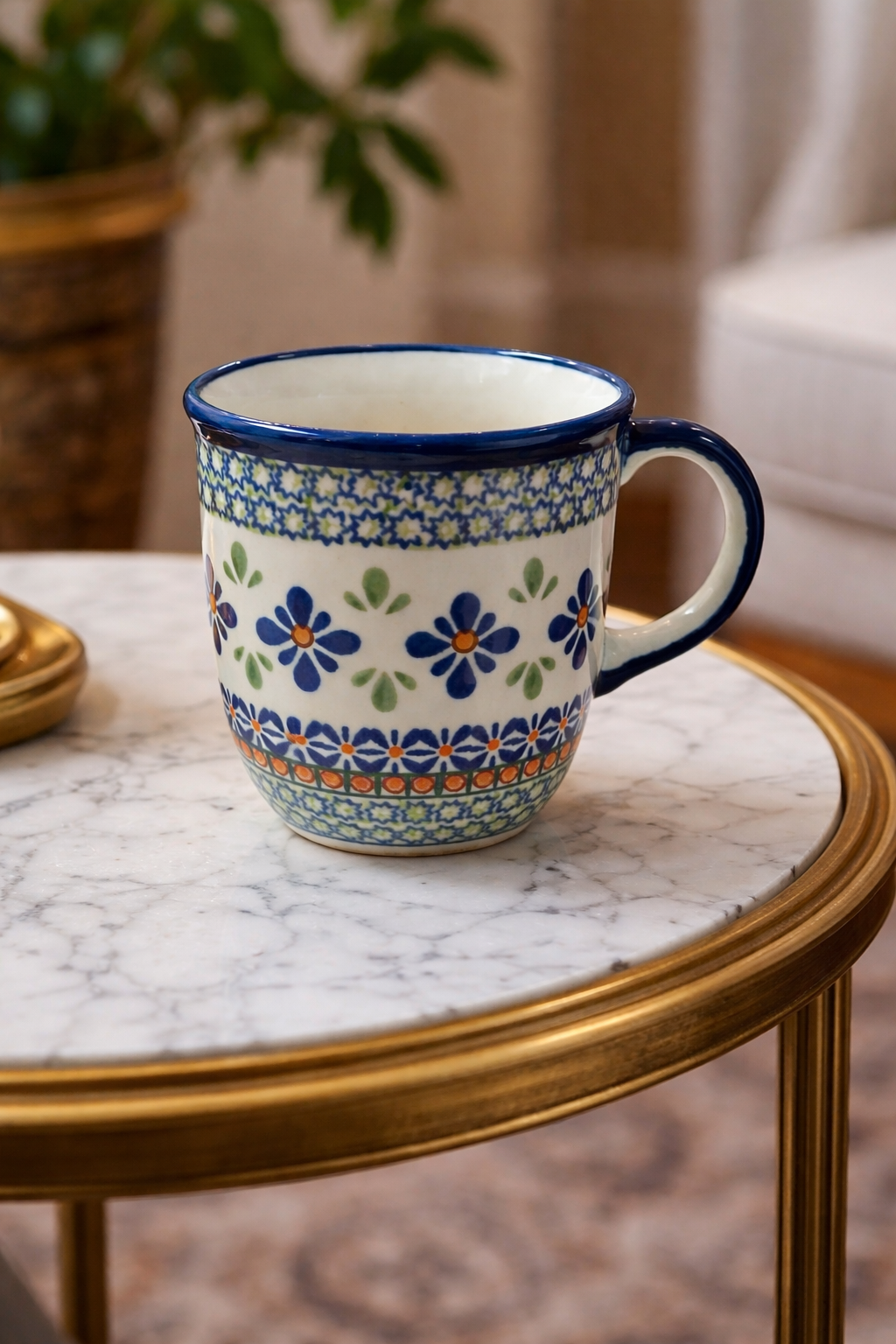 Polish Pottery Unikat Zaklady Mug