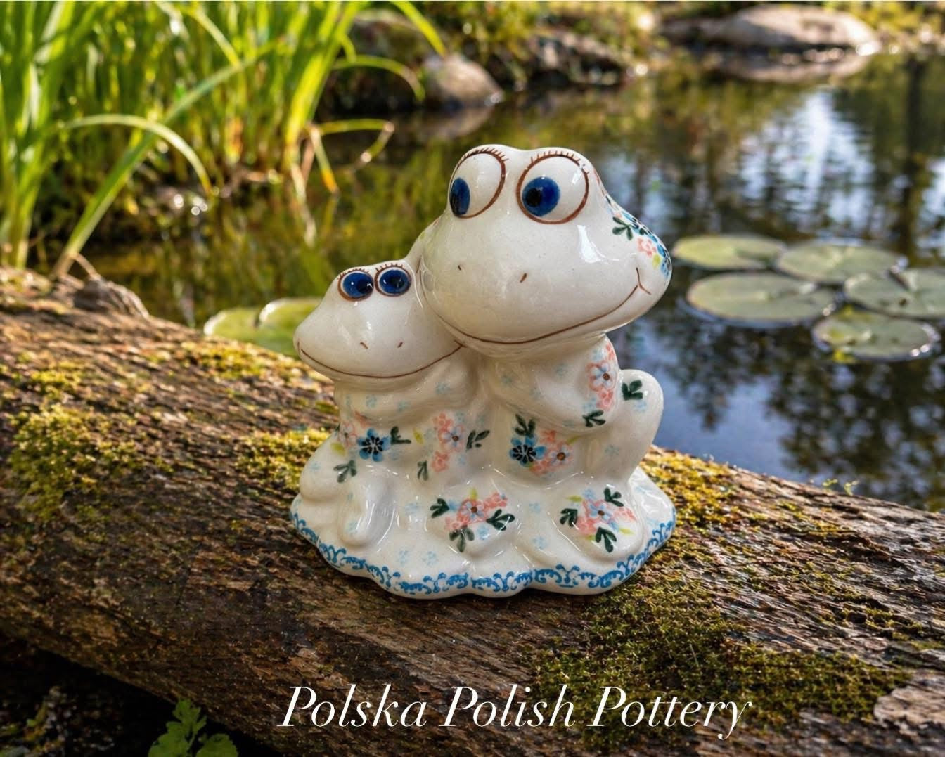 Polish Pottery Traditional Frog