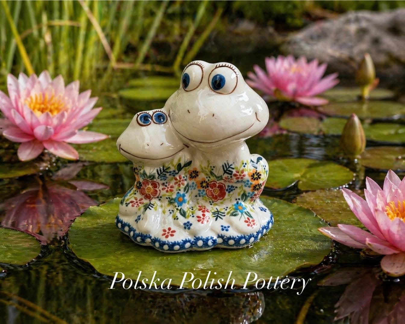 Polish Pottery Traditional Frog