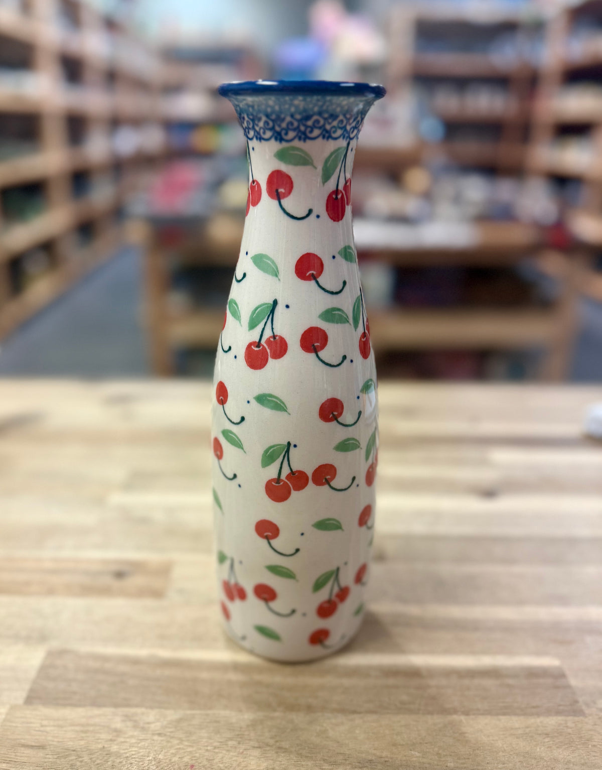 Polish Pottery Jar - Traditional Cherries