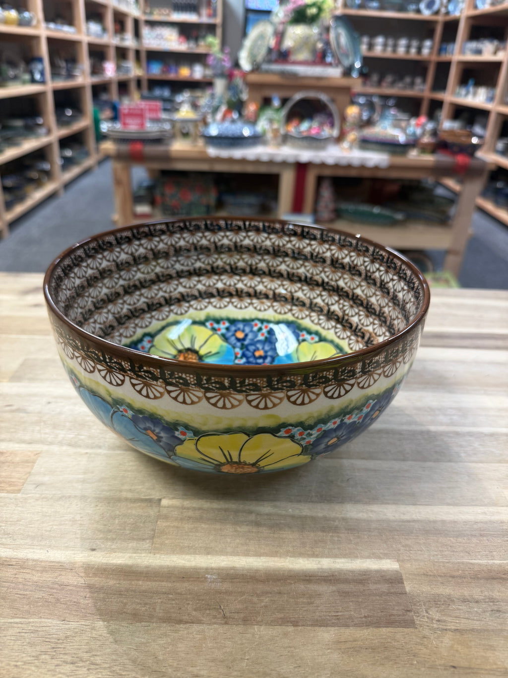 Polish Pottery Hand Signature Bowl - Unikat CerRaf