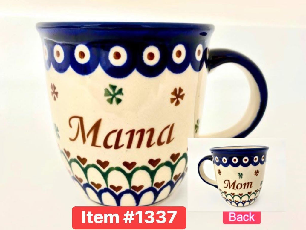 Polish Pottery Mama/Mom Mug