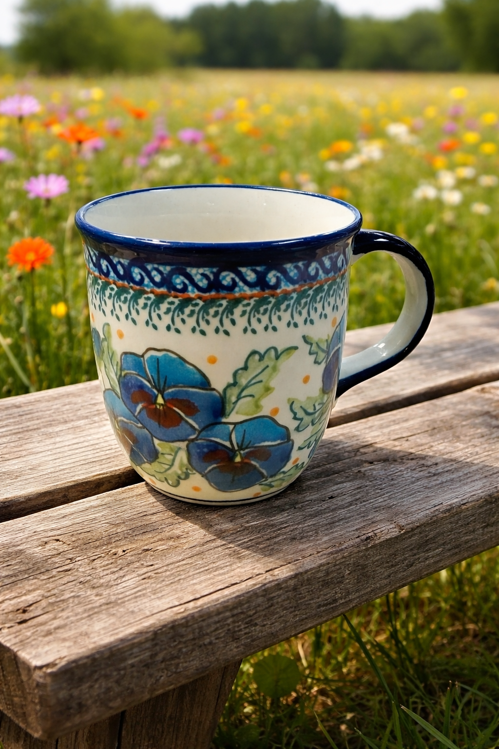 Polish Pottery Unikat Zaklady Mug