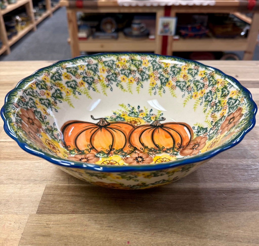 Polish Pottery Bowl - Unikat Vena Hand Signed