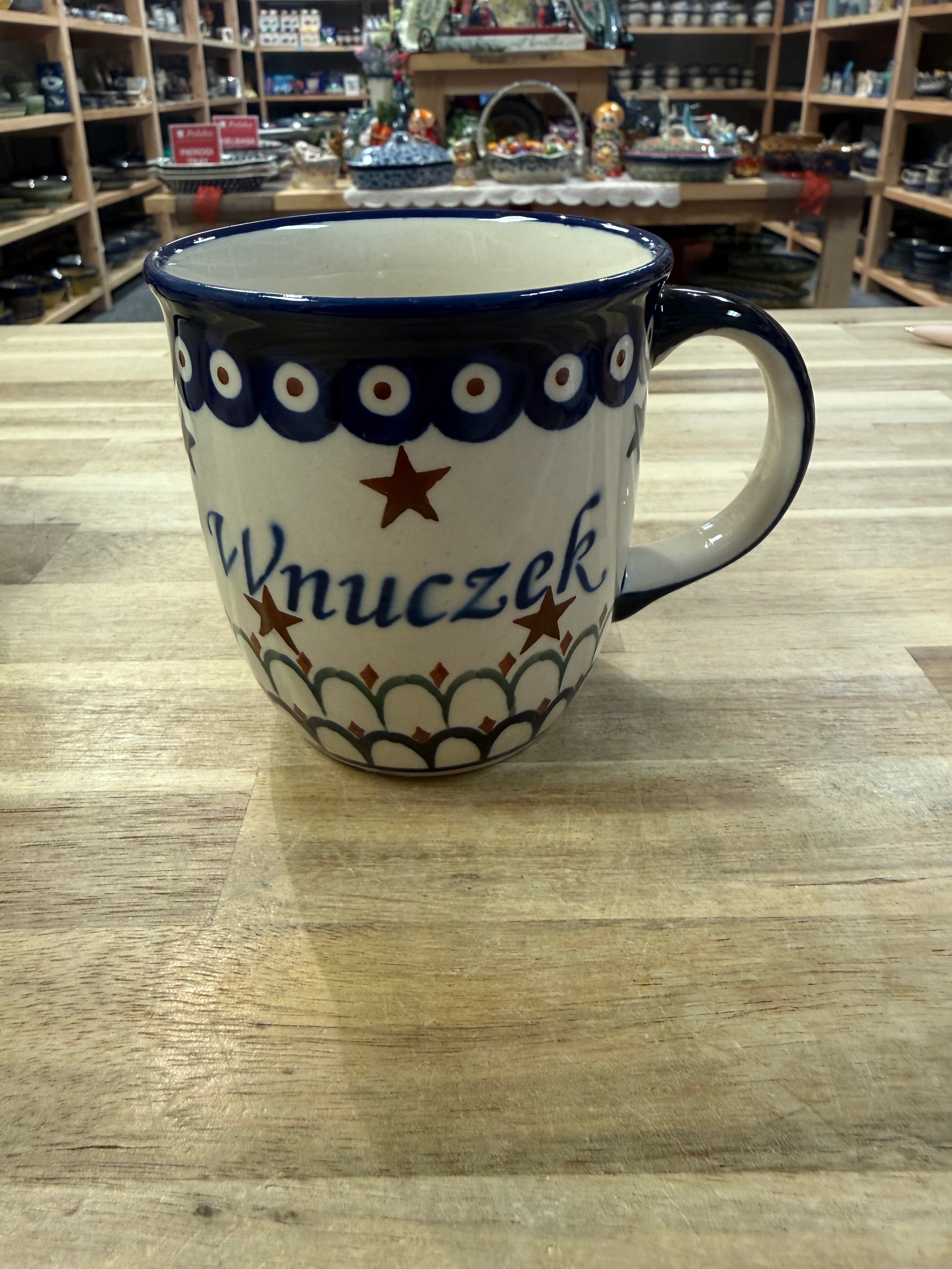 Polish Pottery Wnuczek/Grandson Mug