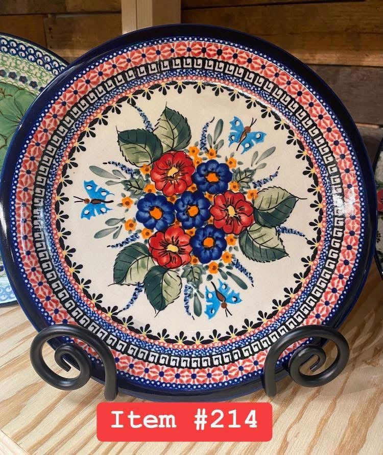 Polish Pottery Unikat(Poppy Mix) CerRaf Dinner Plate