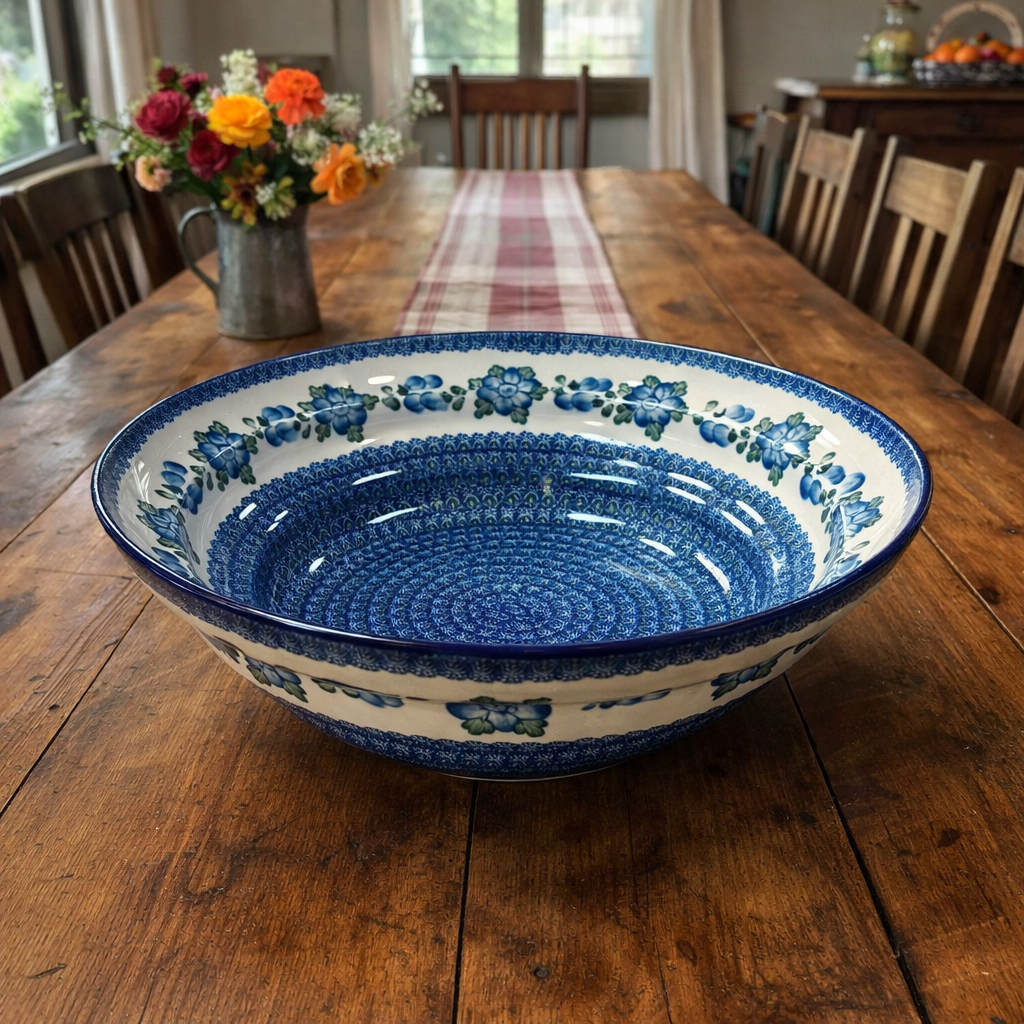 Polish Pottery Traditional Jumbo Tiered Bowl
