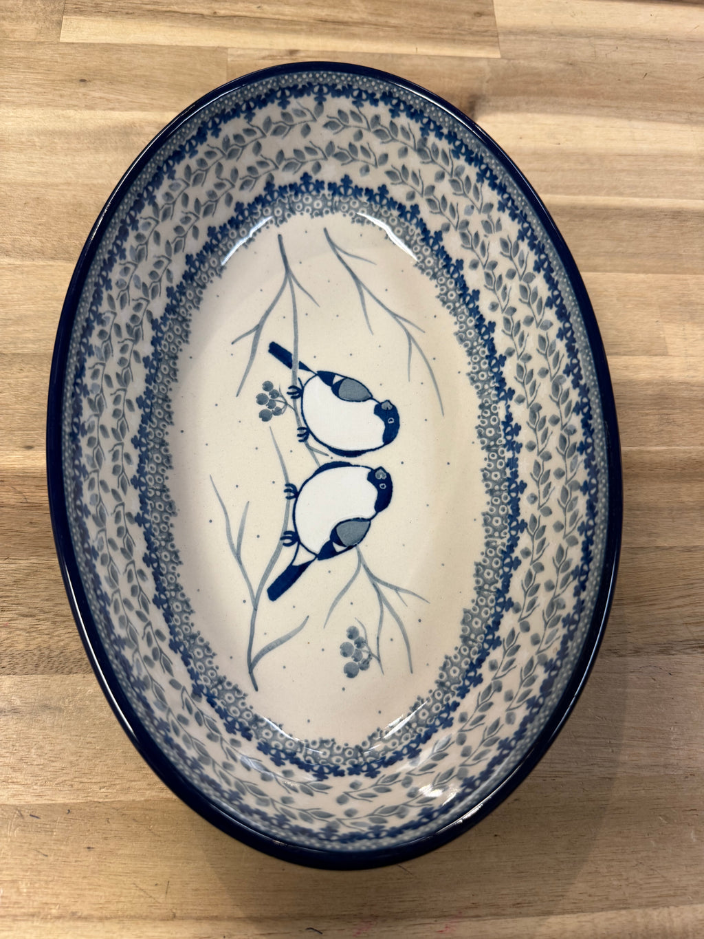 Polish Pottery Oval Baker - Unikat 4830