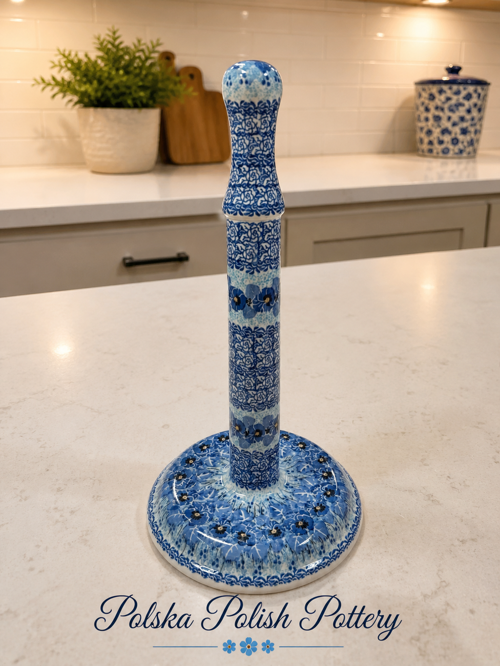 Polish Pottery Unikat 3639 Paper Towel Holder