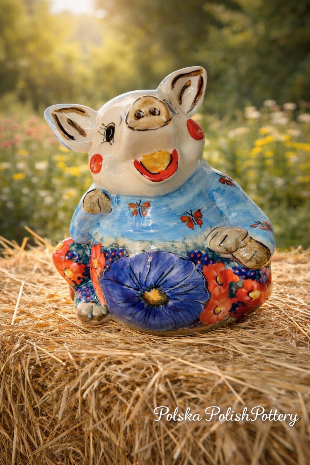 Polish Pottery Unikat CerRaf Pig
