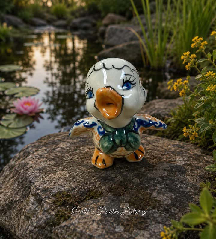 Polish Pottery Unikat Vena Duck