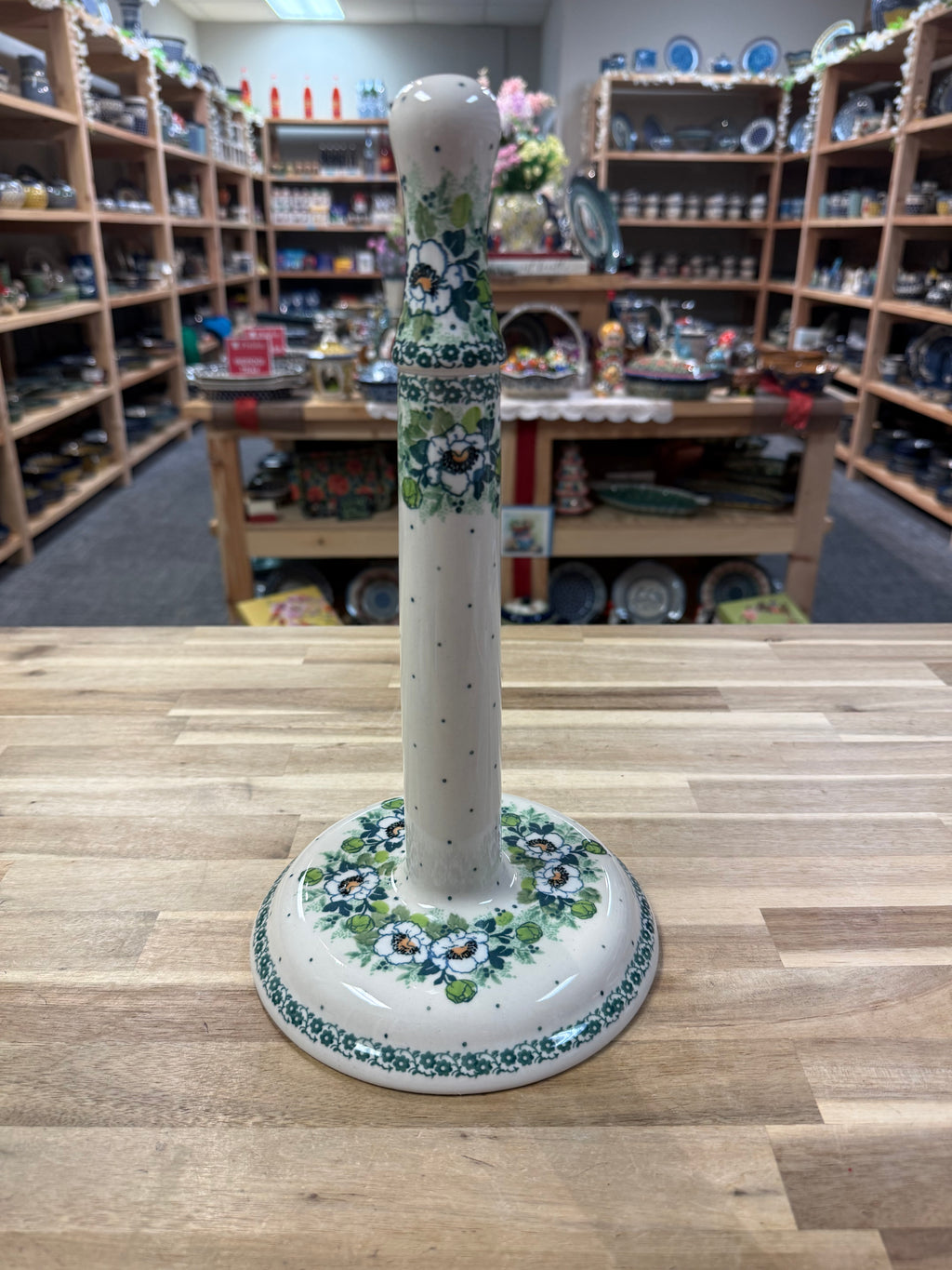 Polish Pottery Unikat 4749 Paper Towel Holder