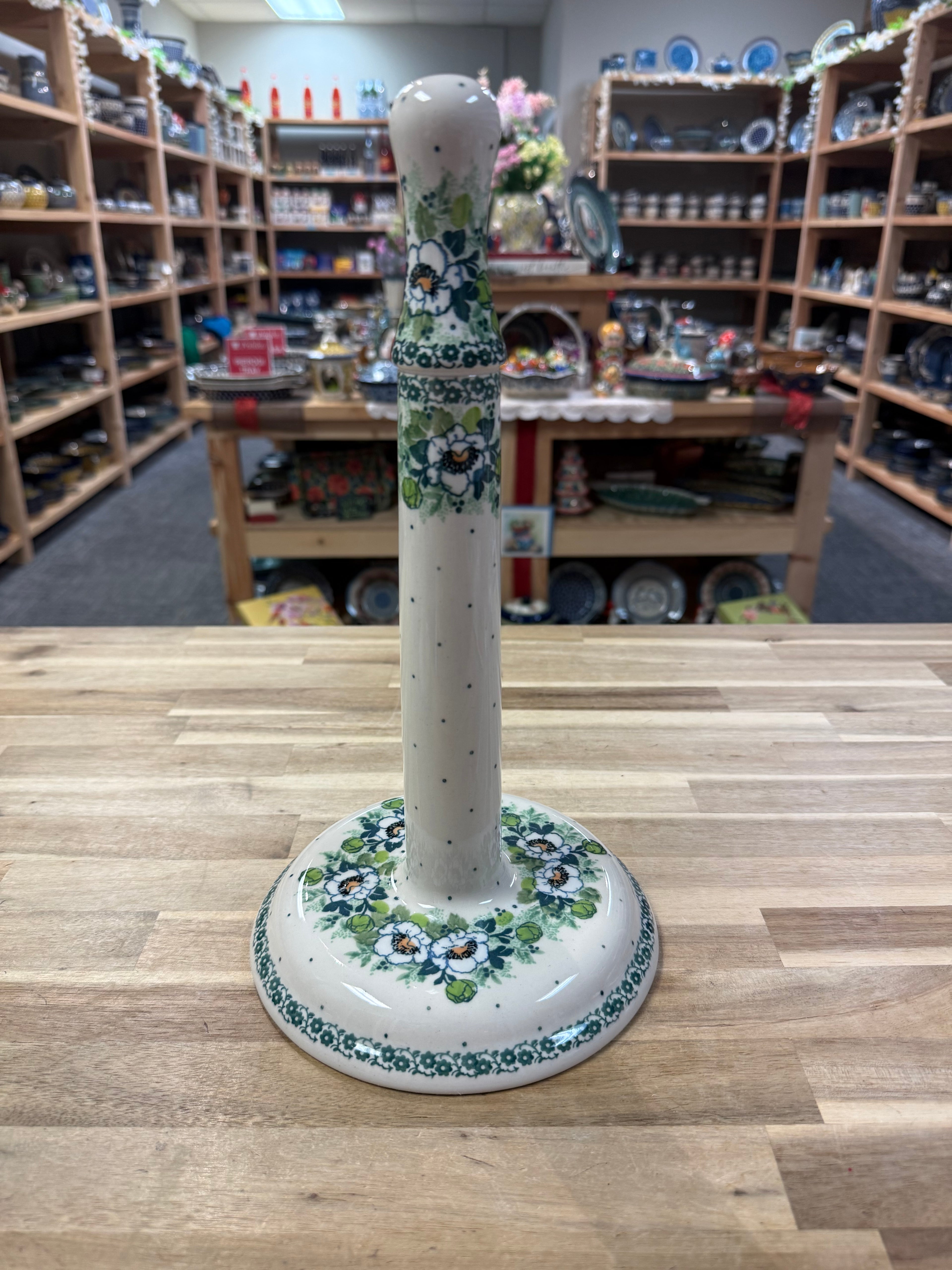 Polish Pottery Unikat 4749 Paper Towel Holder