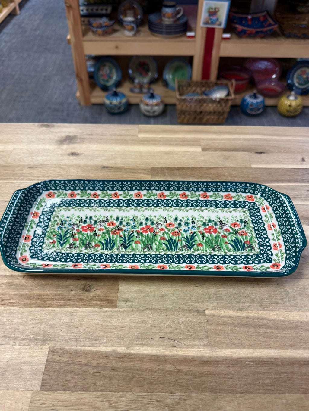 Polish Pottery Bread Tray - Unikat 4335