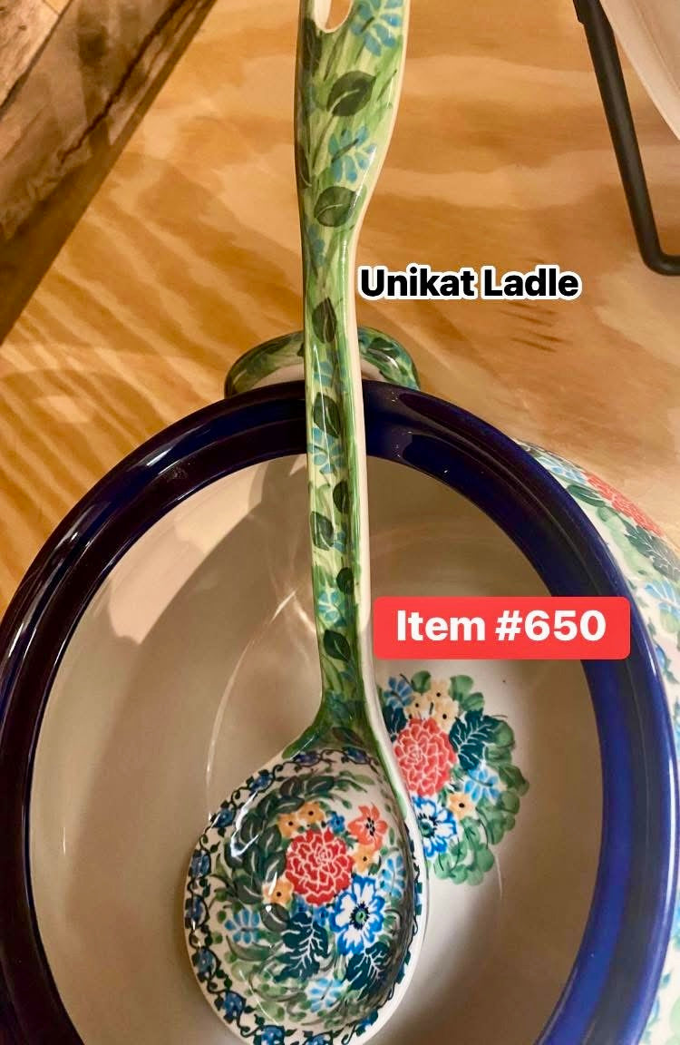 Polish Pottery 3271Unikat Soup Tureen & Ladle