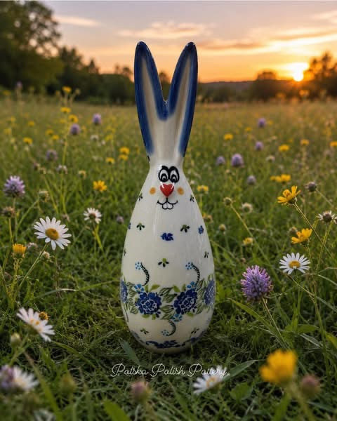 Polish Pottery Large Bunny