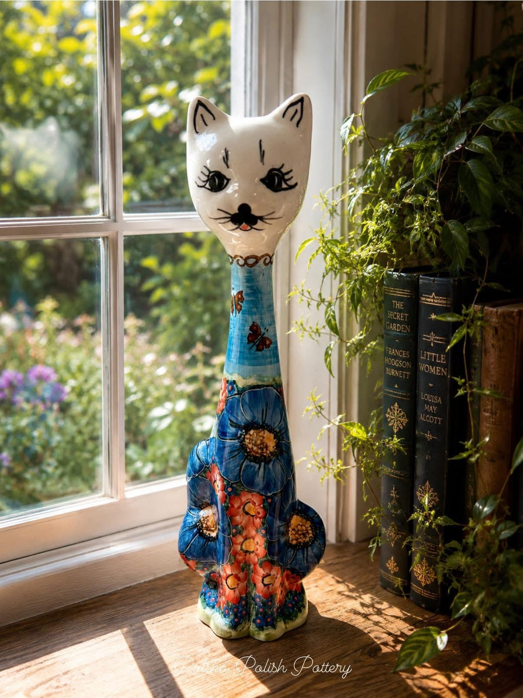 Polish Pottery Unikat Tall Cat