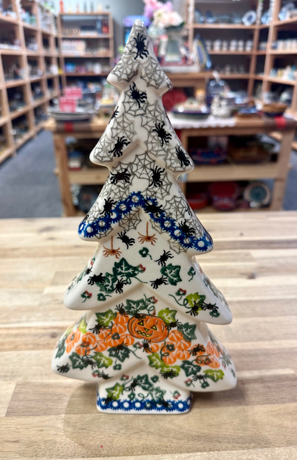 Polish Pottery Halloween Tree - Unikat