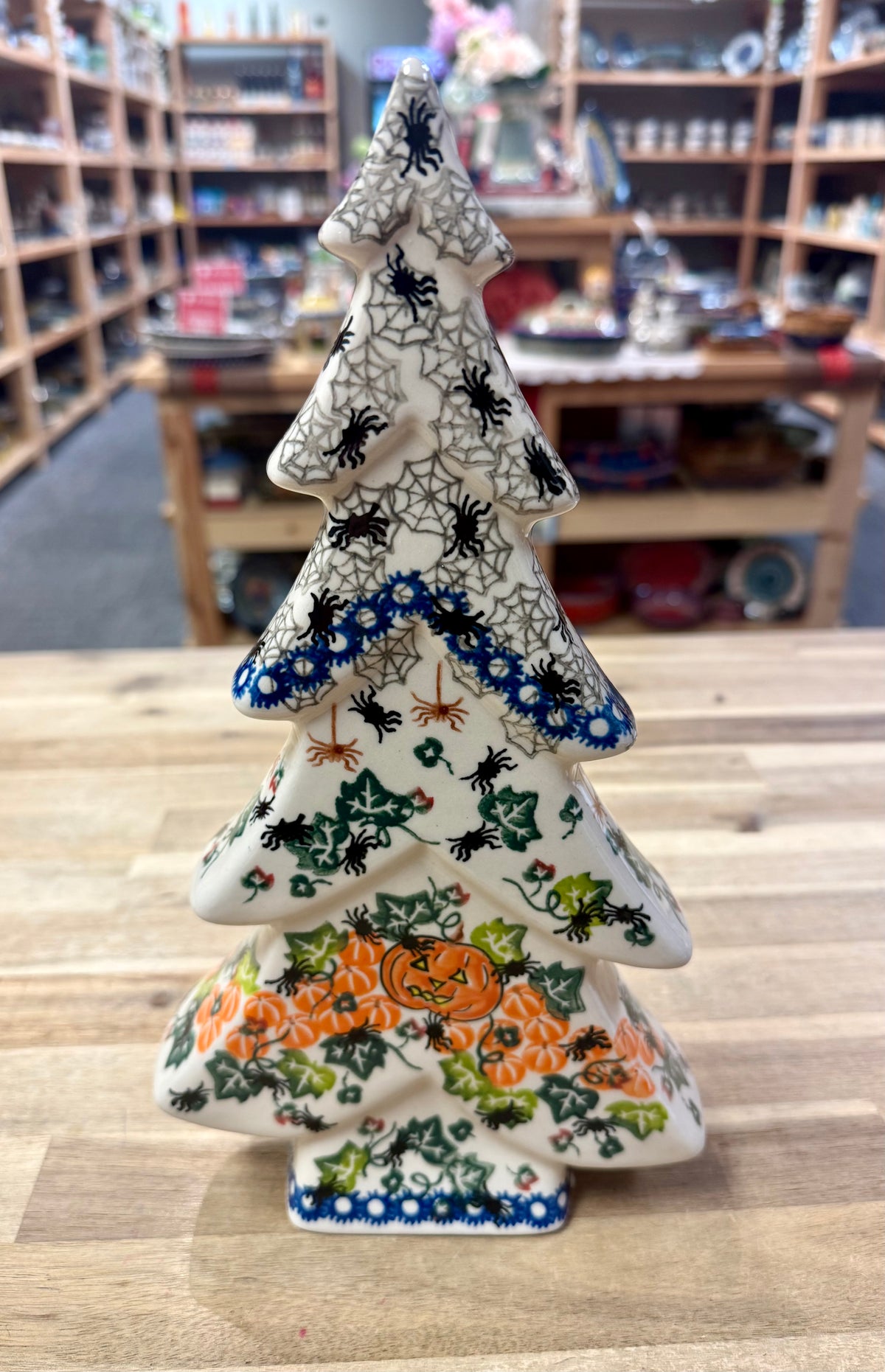 Polish Pottery Halloween Tree - Unikat