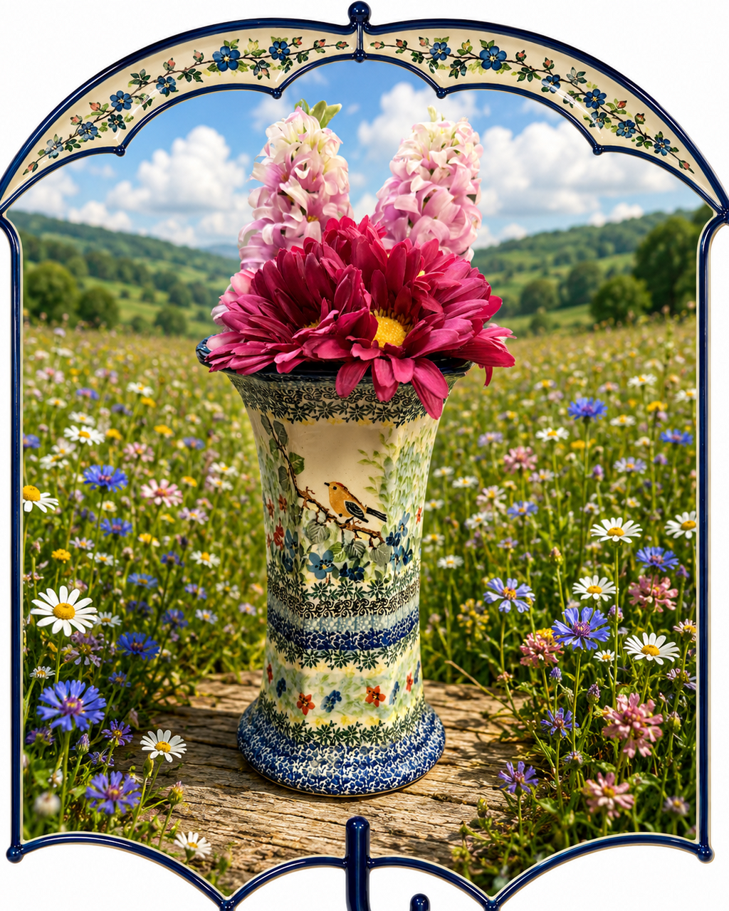 Polish Pottery Unikat 5098 Vase