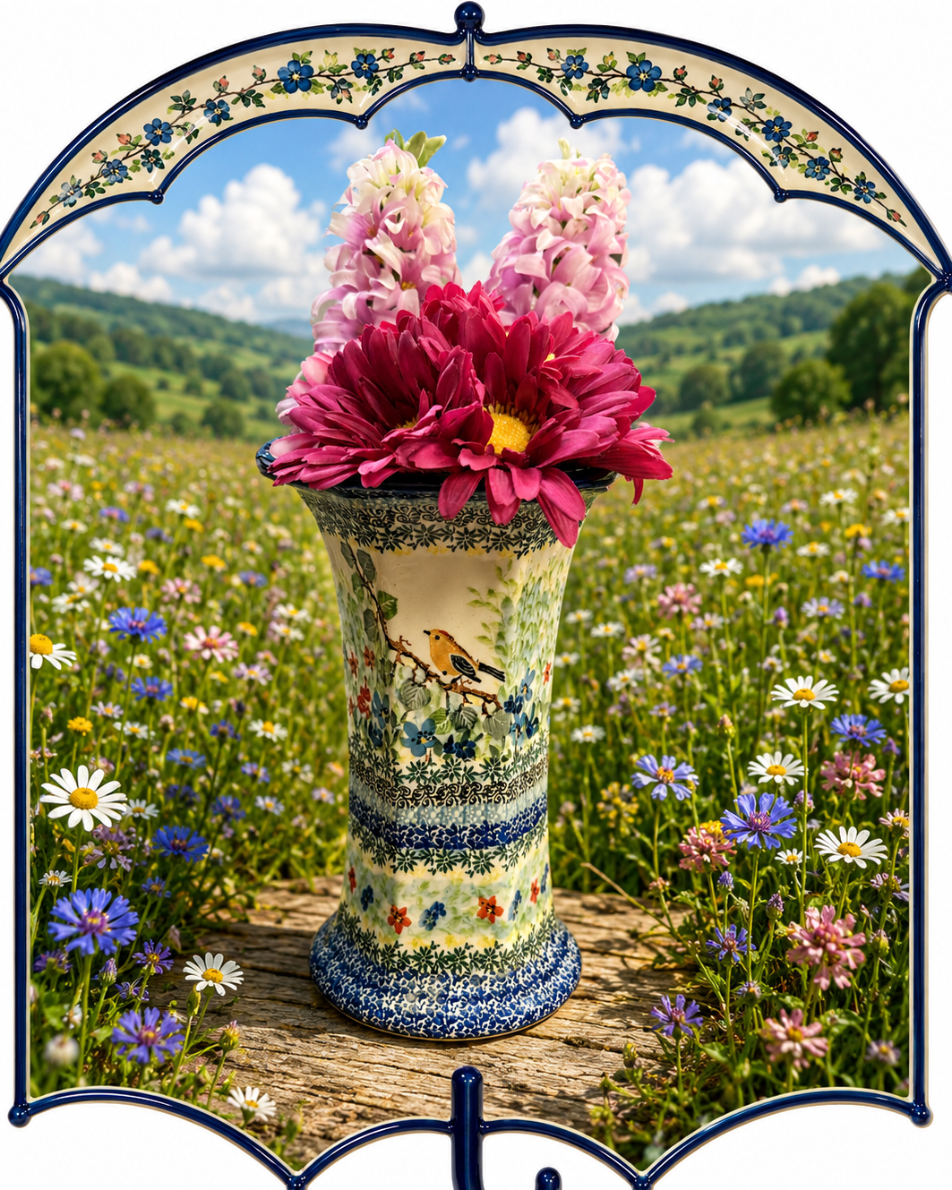 Polish Pottery Unikat 5098 Vase