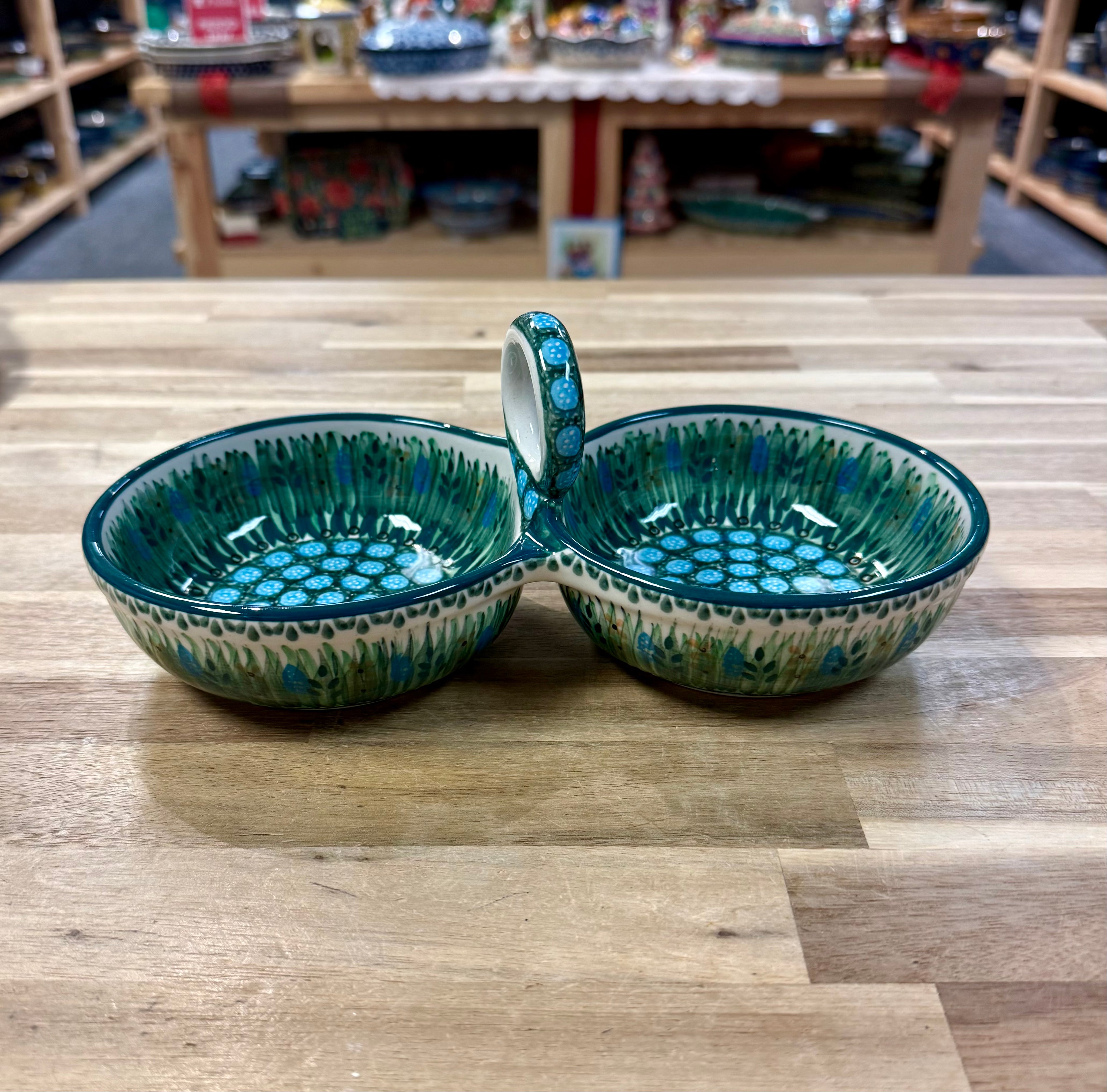 Polish Pottery Double Dish - Unikat 803