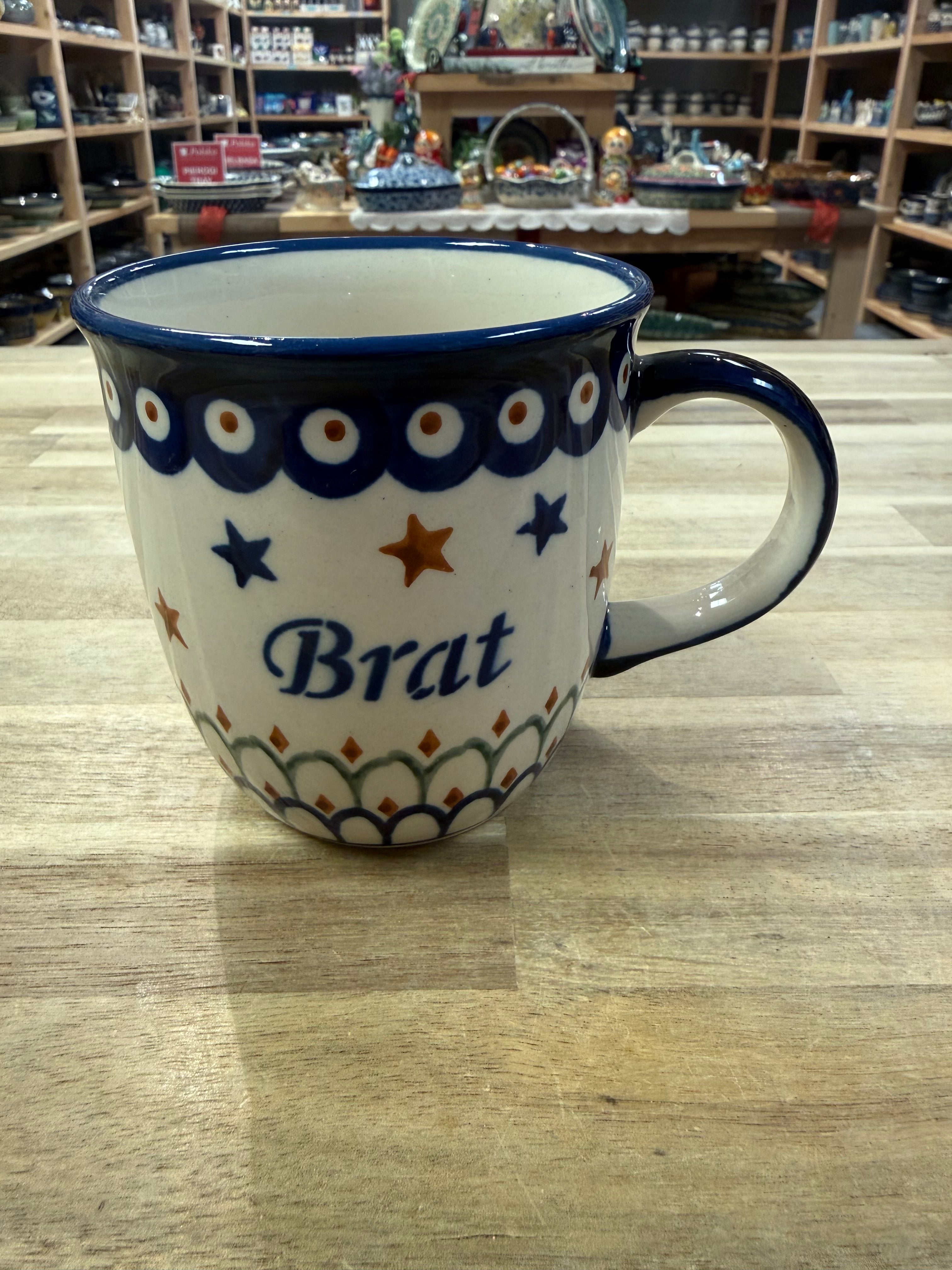 Polish Pottery Brat/Brother Mug