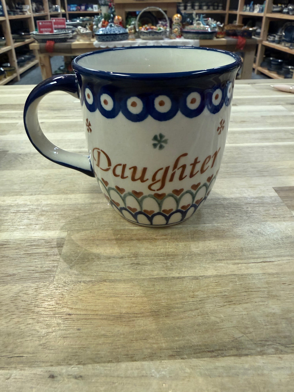 Polish Pottery Corka/Daughter Mug
