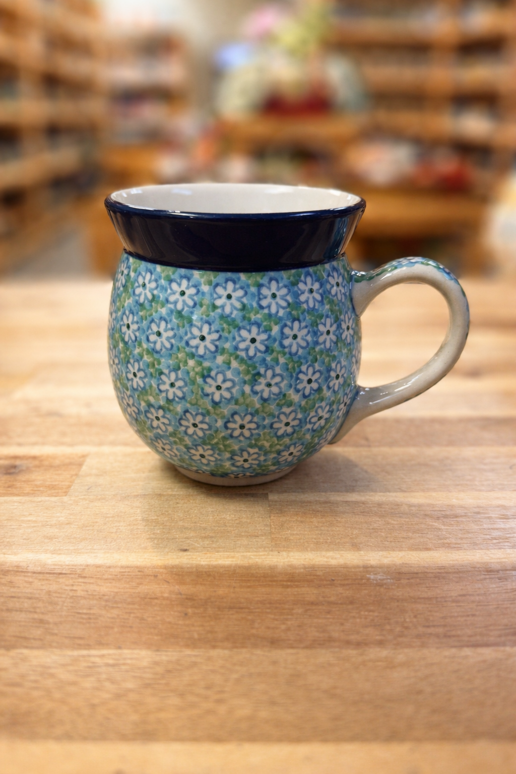 Polish Pottery Traditional(Fresh Flowers) Bubble Mug