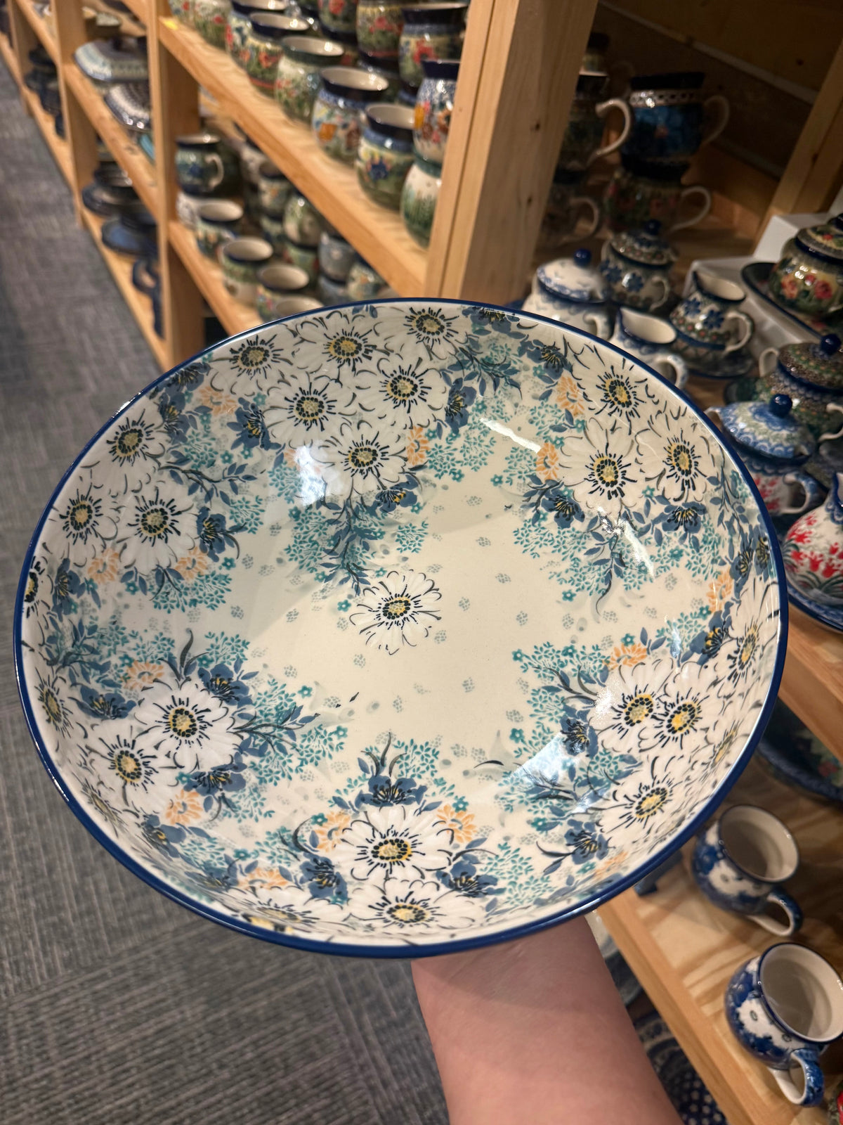 Polish Pottery Low Bowl - Unikat 4844(Level 6)