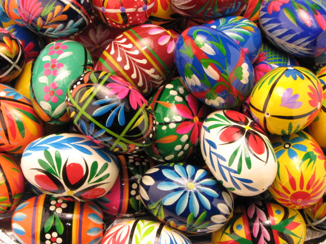 6 Polish Pisanki Eggs