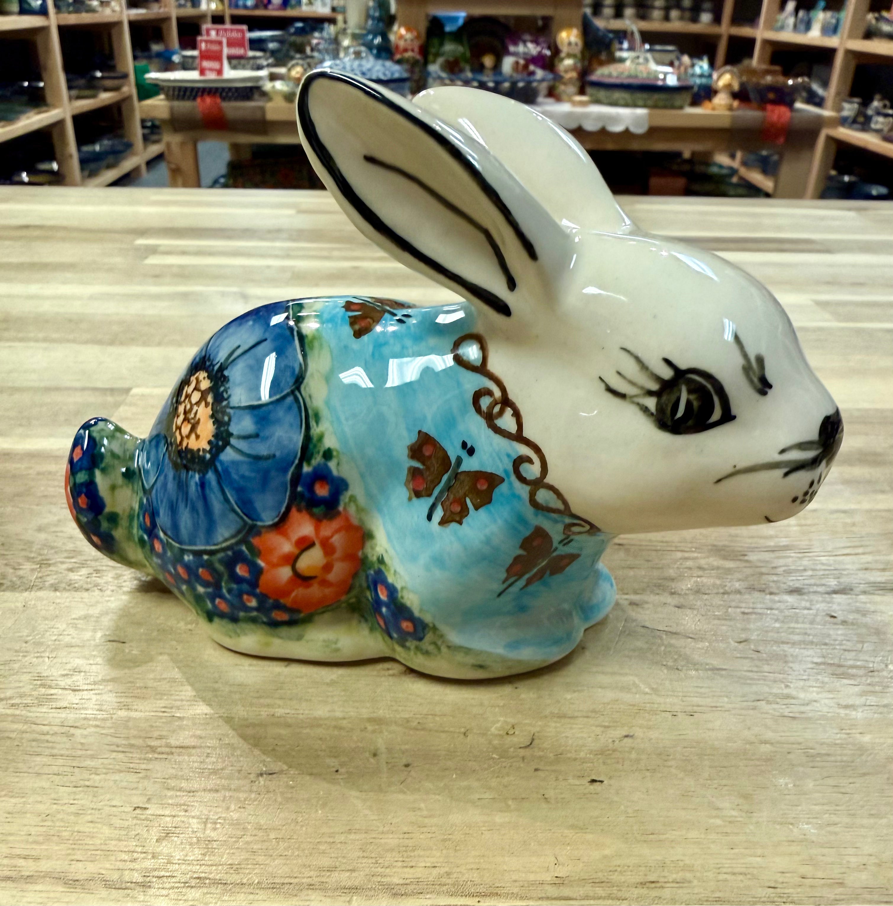 Polish Pottery Unikat CerRaf Sitting Bunny