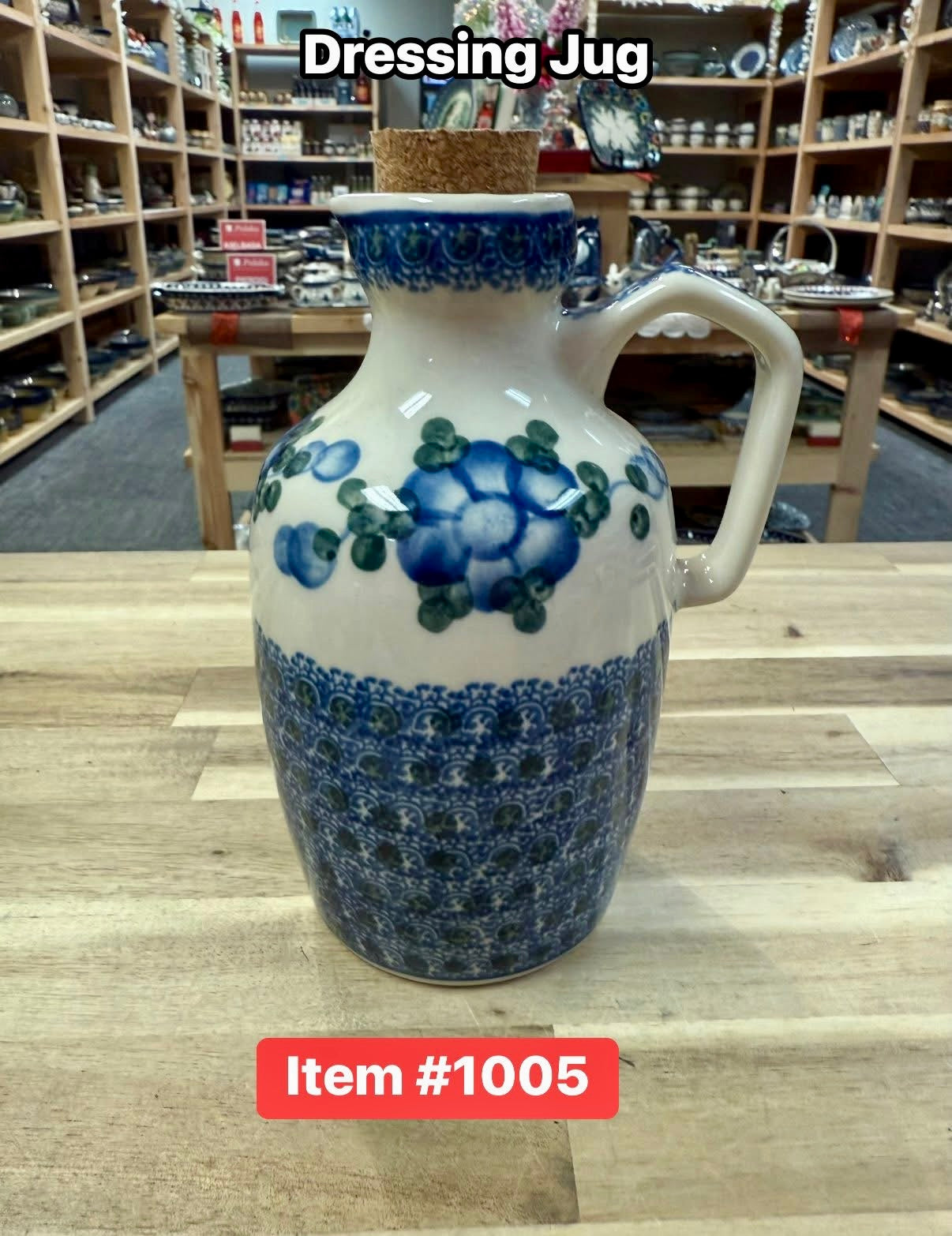 Polish Pottery Traditional Dressing Jug