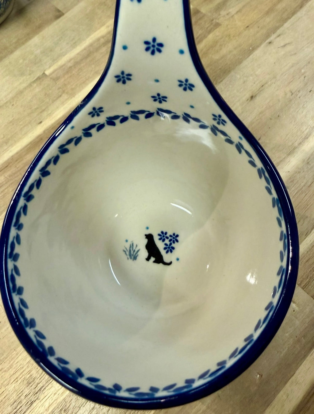 Polish Pottery Traditional(Sitting Dog) Soup Mug