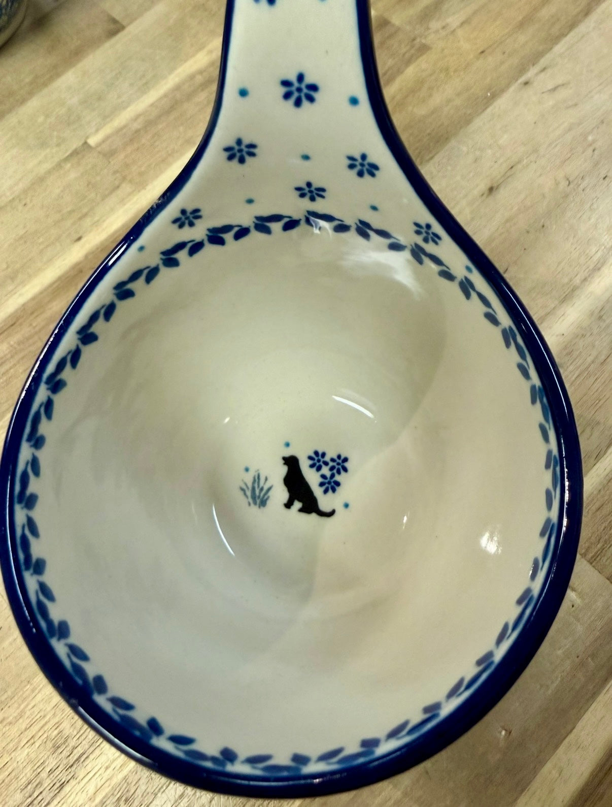 Polish Pottery Traditional(Sitting Dog) Soup Mug