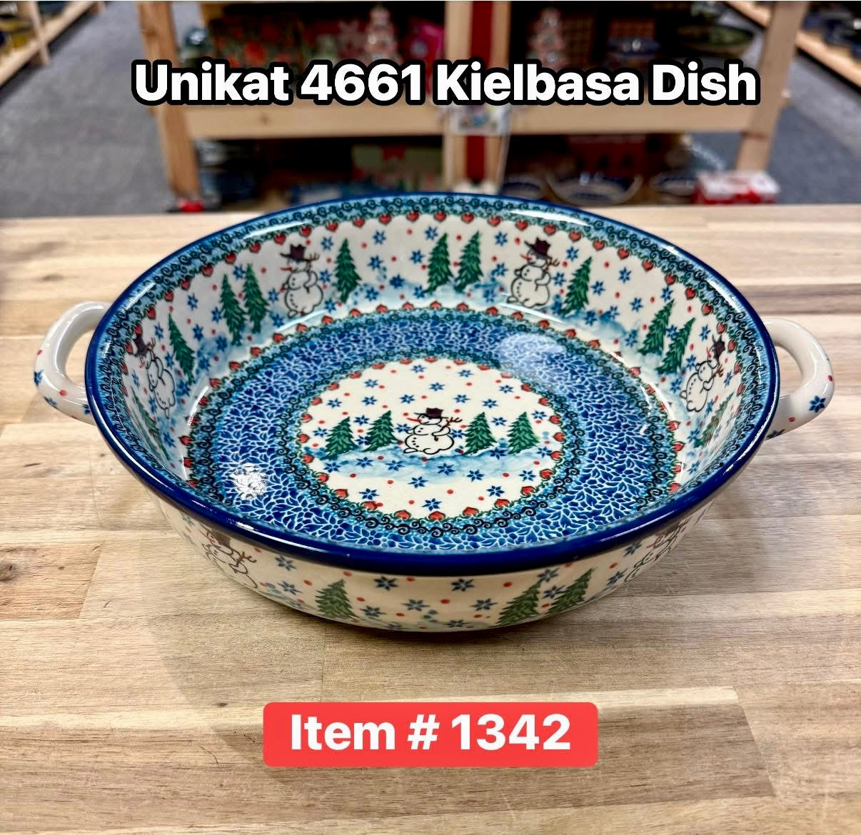Polish Pottery Unikat 4661 Kielbasa Dish