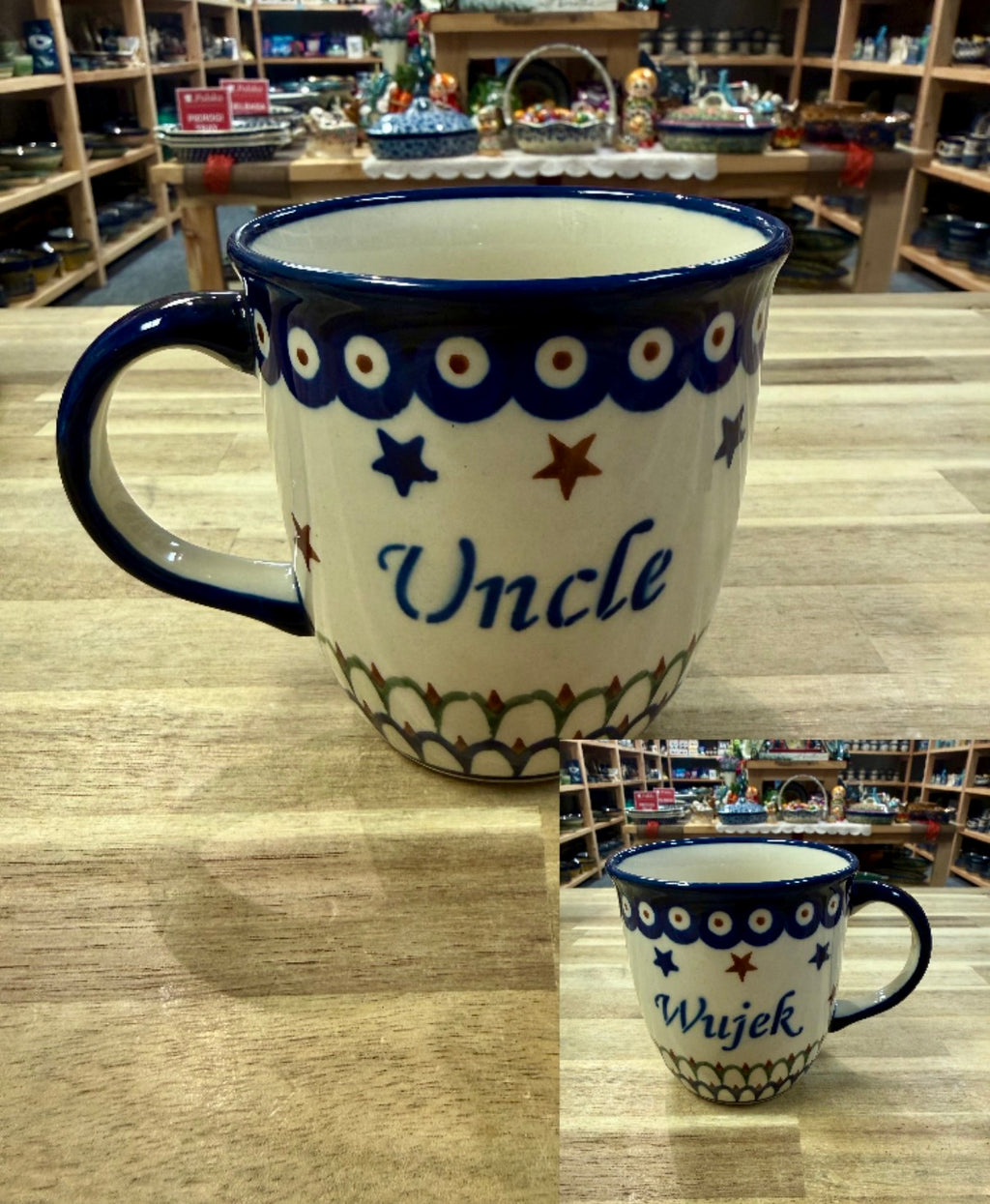 Polish Pottery Wujek/Uncle Mug