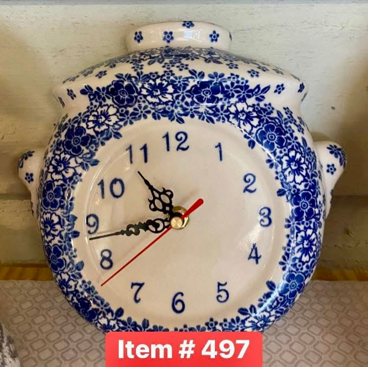 Polish Pottery Traditional Clock